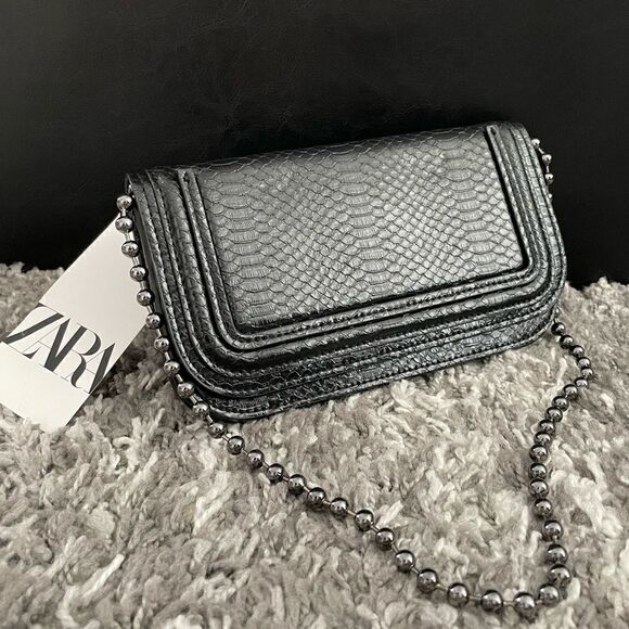 NWT Zara Bead Handle Shoulder Bag - Picture 5 of 11